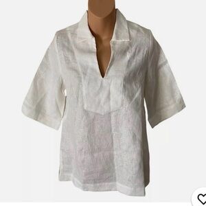 Lesley Evers brooklyn Top in White Size Extra Large/XL NEW